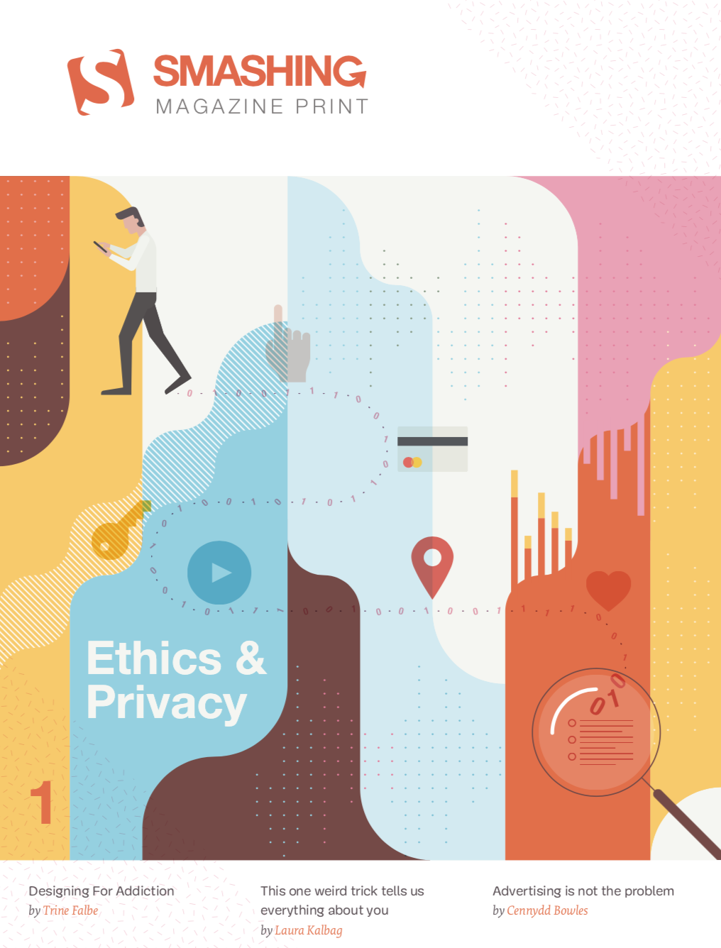 Smashing Magazine Print edition 1 cover: Ethics and Privacy.